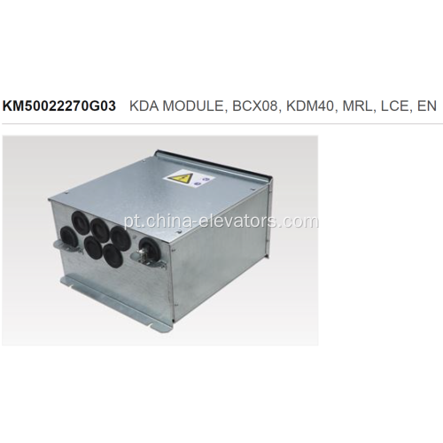 Módulo KM50022270G03 KDA com BCX08 para elevadores Kone